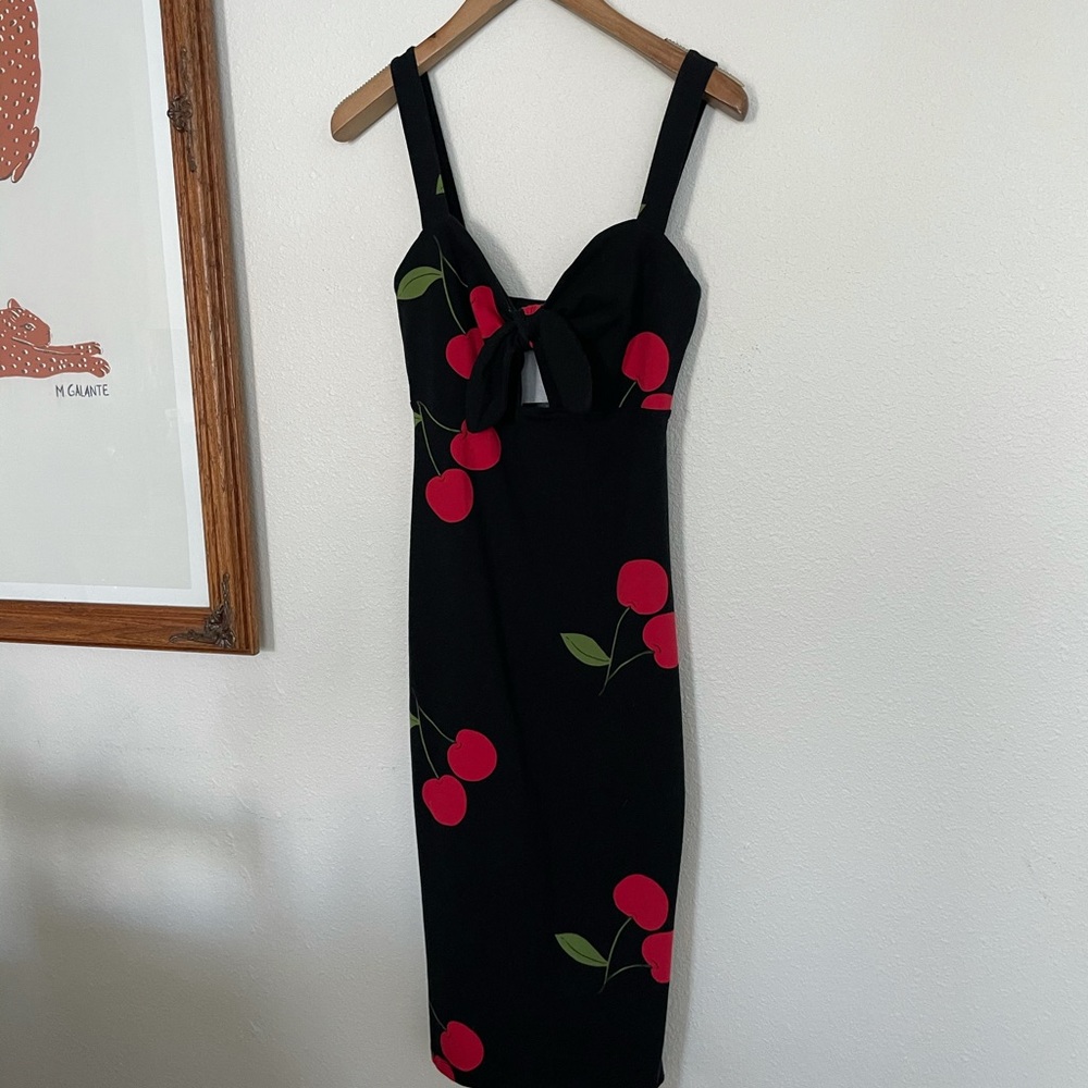 Cherry Midi Dress